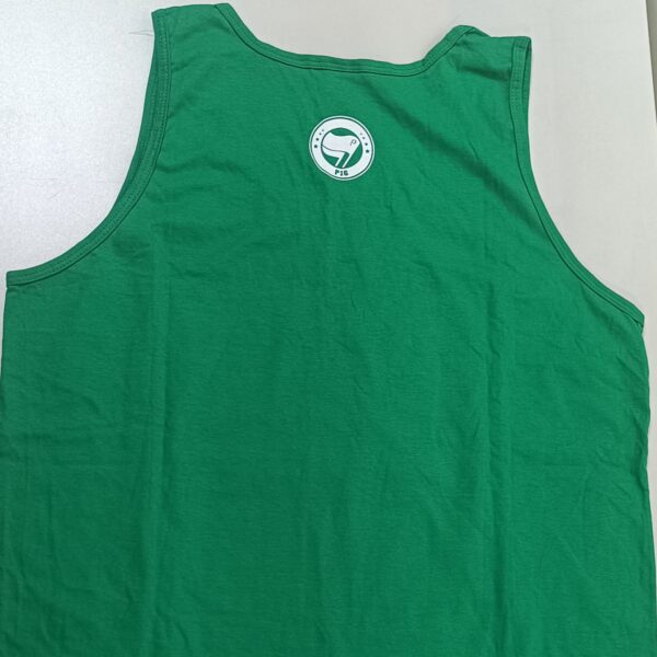 Camiseta Regata Refugiados Bem-Vindos (Verde-M) - Imagem 2